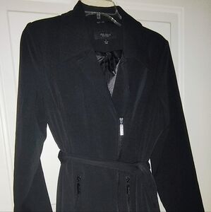 Kris Jenner Collection Women's Black Belted Coat Size S